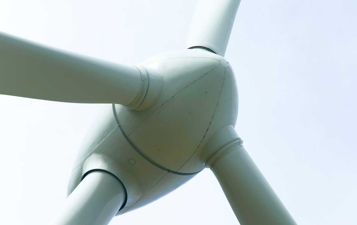 Wind turbine close-up